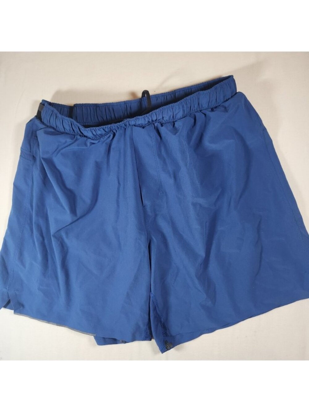 Lululemon Pace Breaker Lined Shorts Mens XL Blue 7 Inch Inseam Running Training